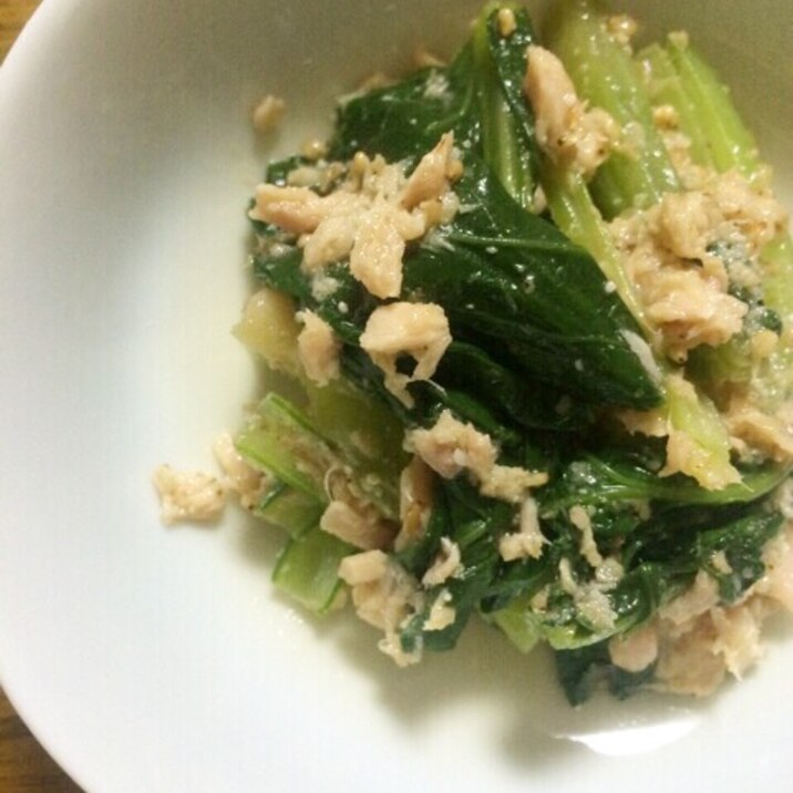 レンジで簡単!小松菜のシーチキン和え